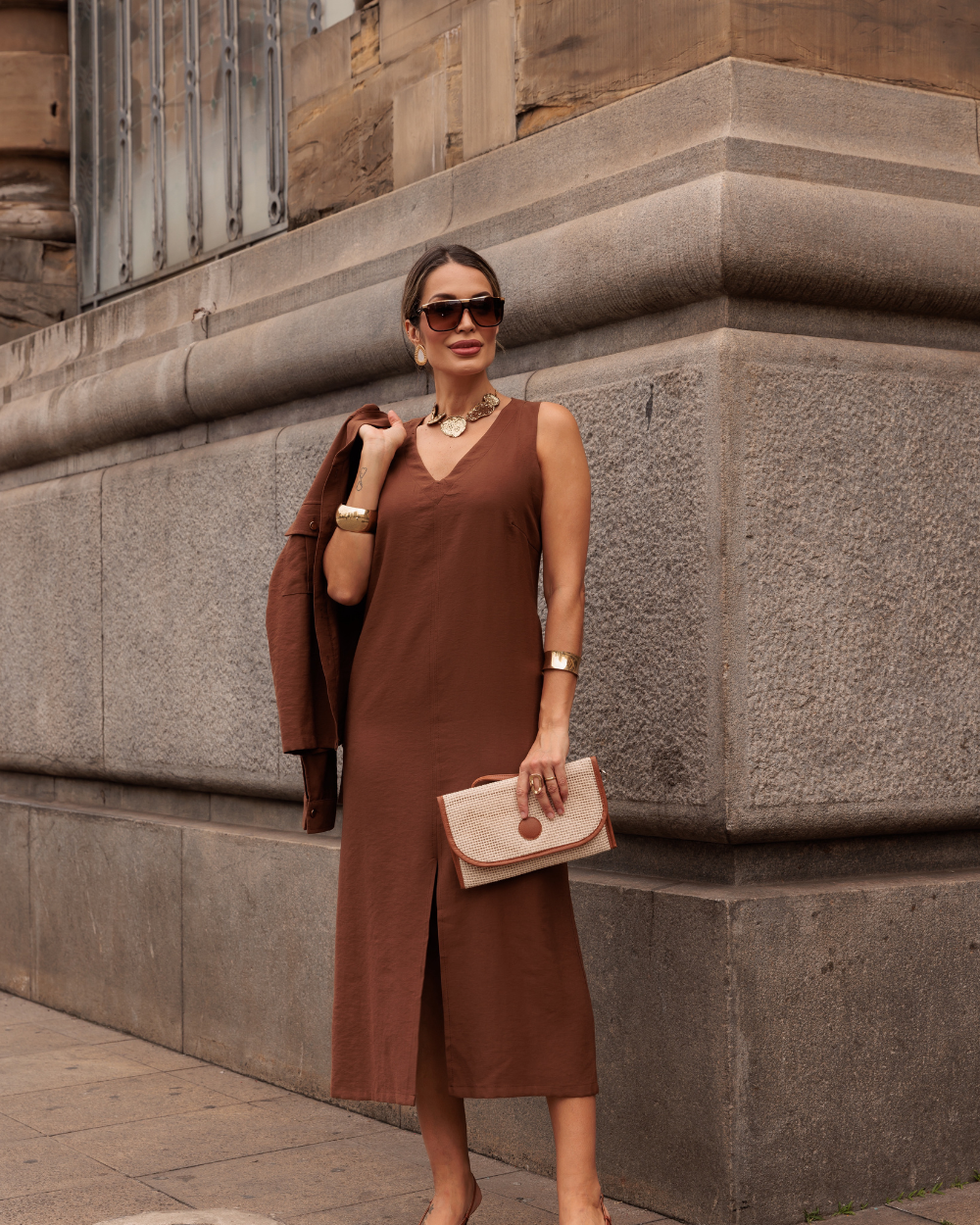 Vestido Austin - Caramelo