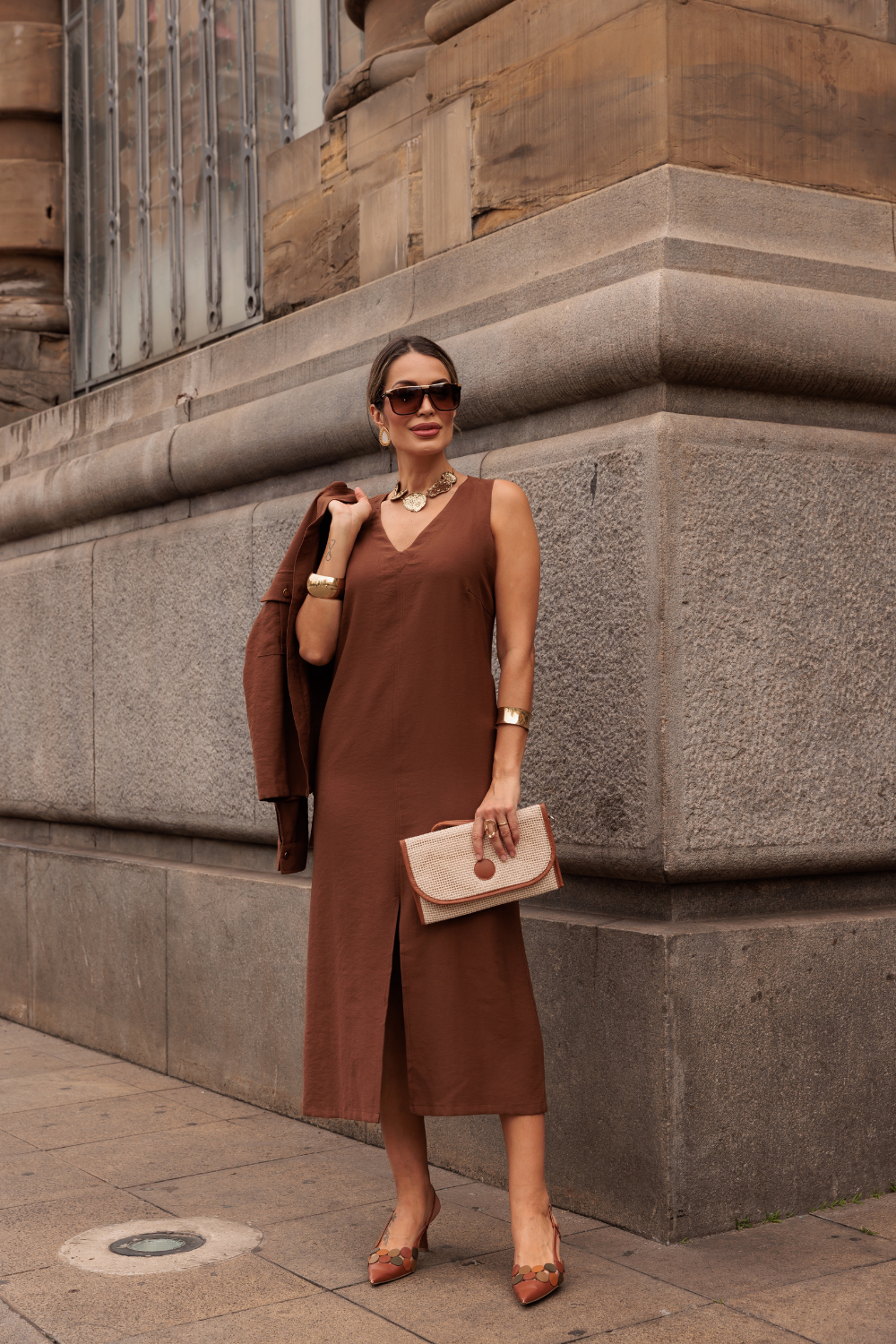 Vestido Austin - Caramelo