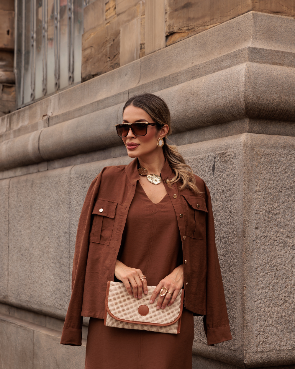 Vestido Austin - Caramelo