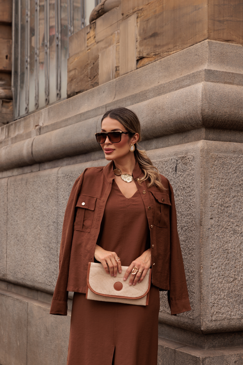 Vestido Austin - Caramelo