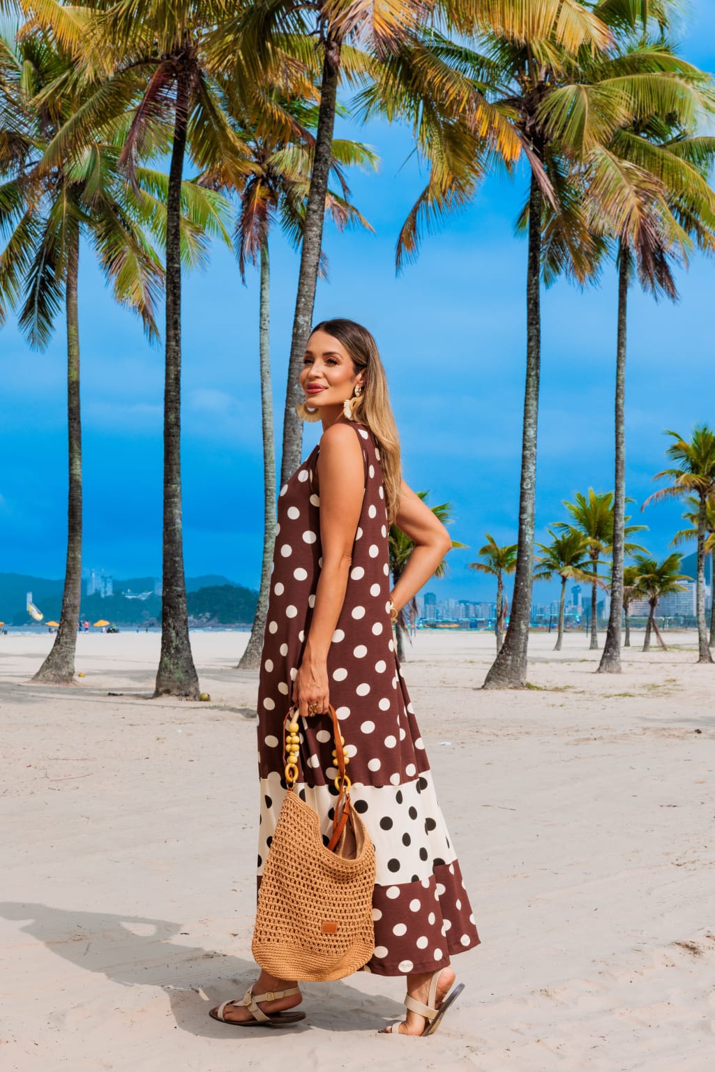 Vestido Bahamas - Marrom