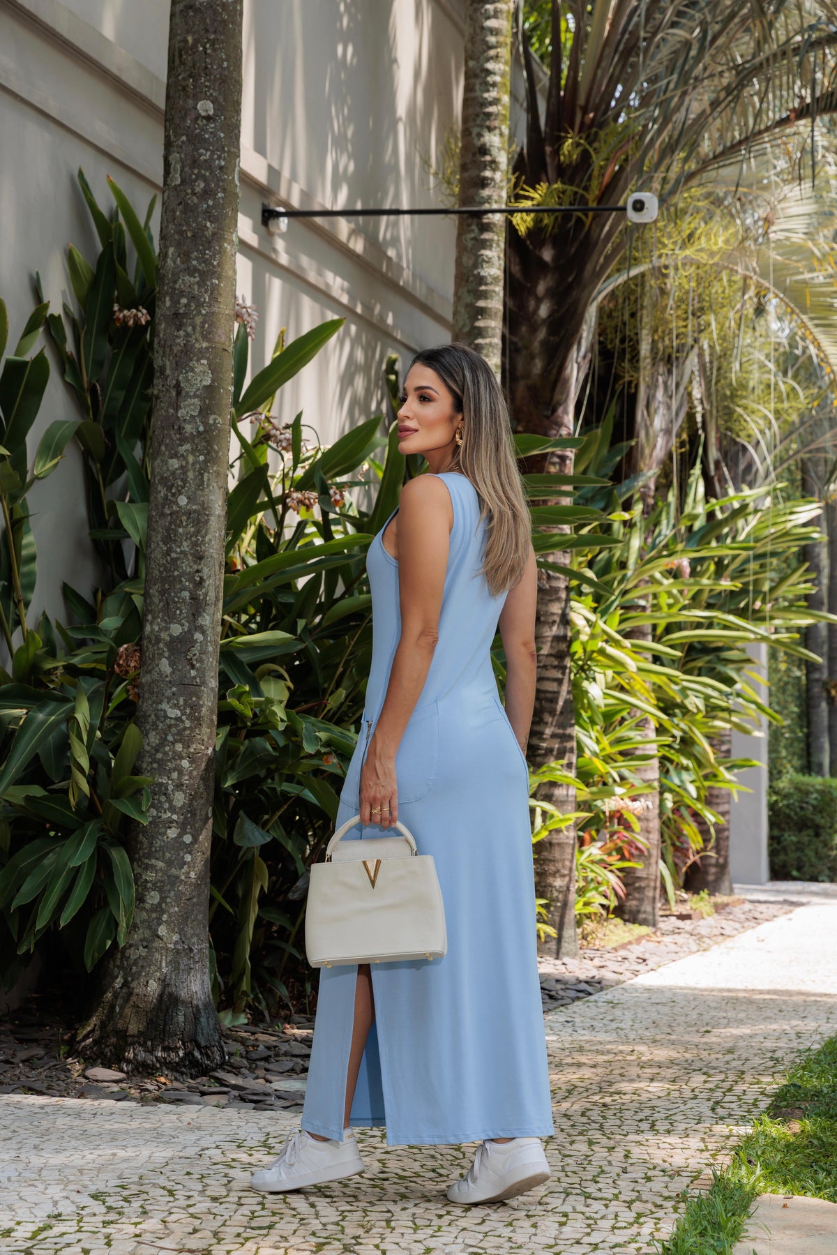 Vestido Blume - Azul Maris