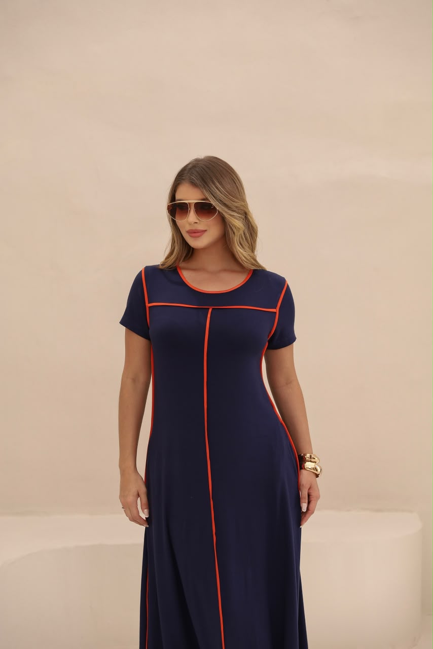 Vestido Dantas - Azul Marinho