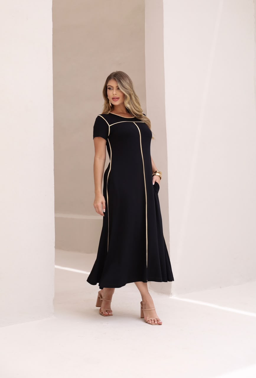 Vestido Dantas - Preto