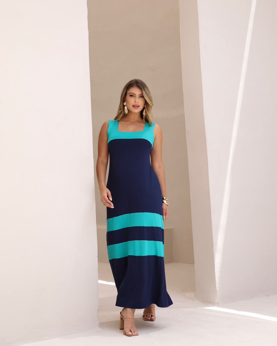 Vestido Darcy - Azul Marinho