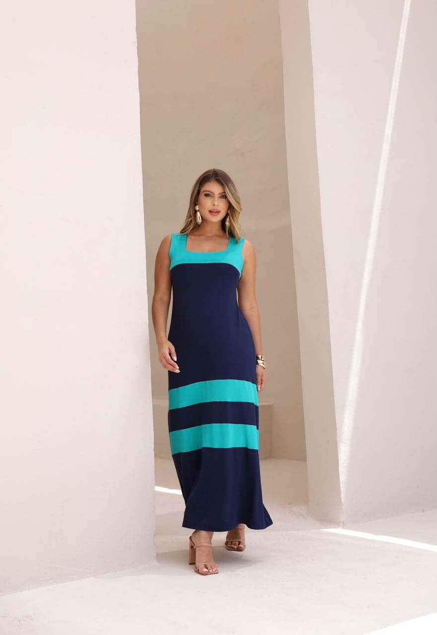 Vestido Darcy - Azul Marinho