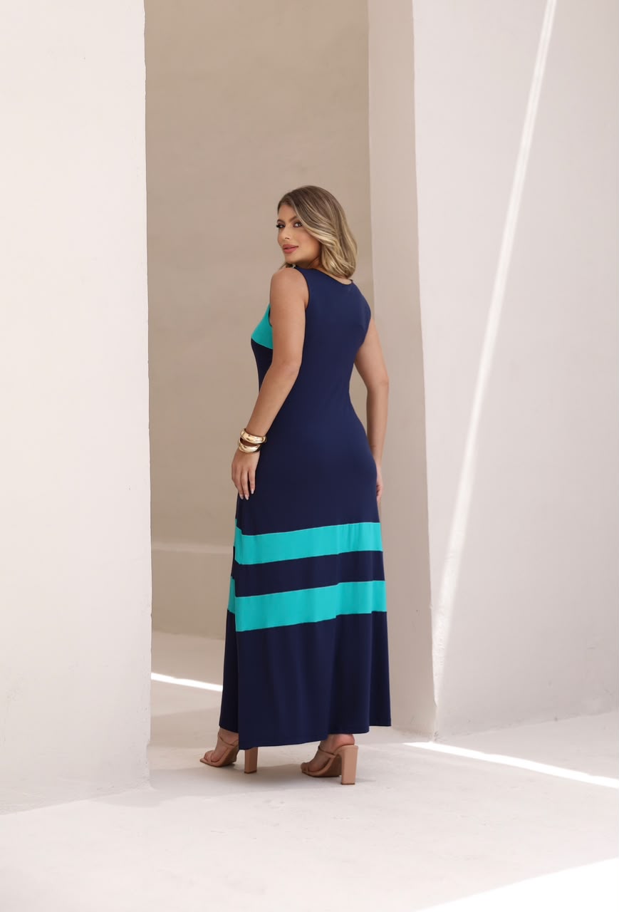 Vestido Darcy - Azul Marinho