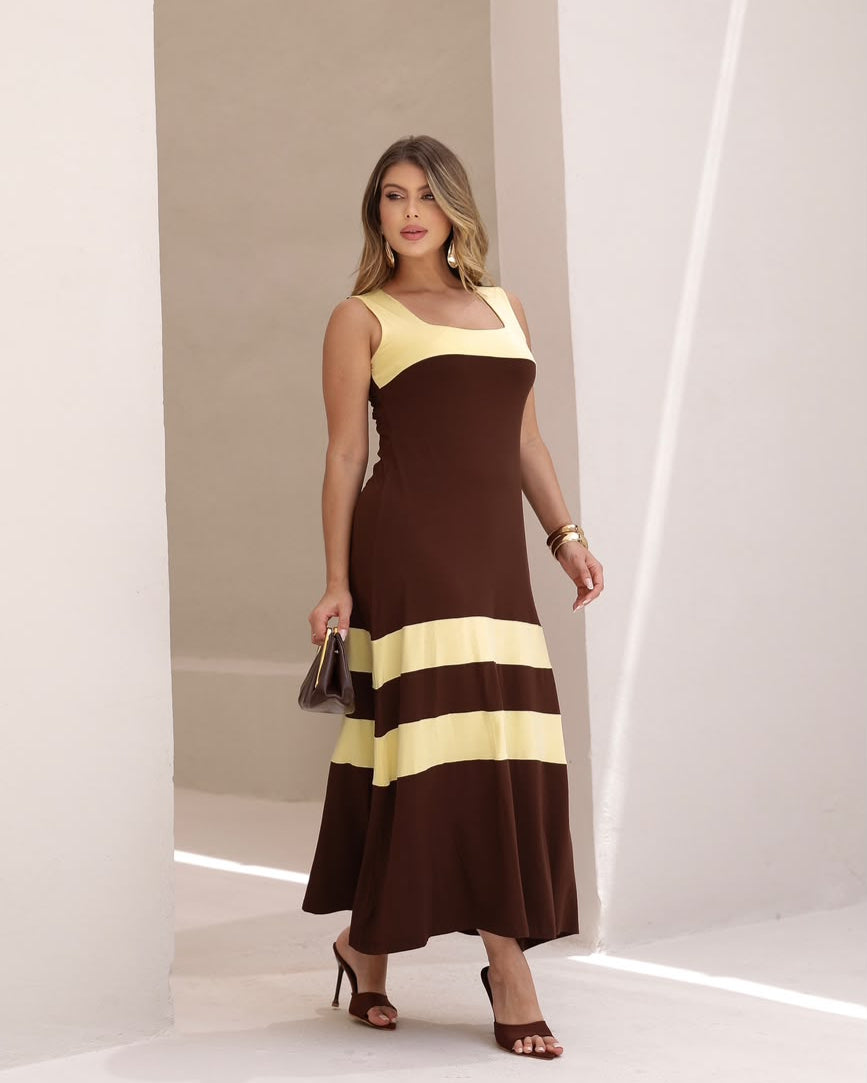 Vestido Darcy - Marrom