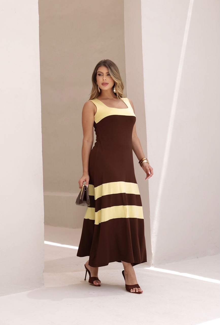 Vestido Darcy - Marrom
