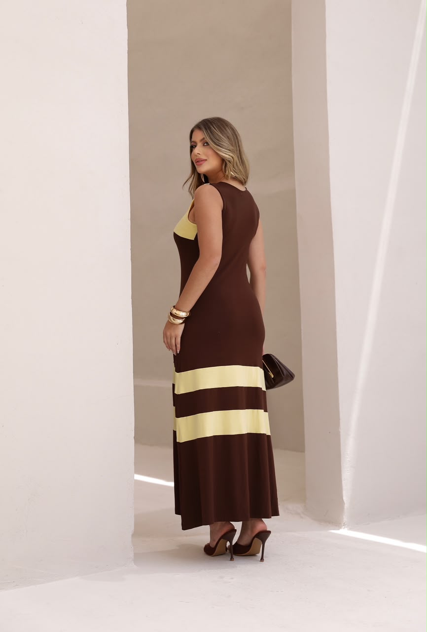 Vestido Darcy - Marrom