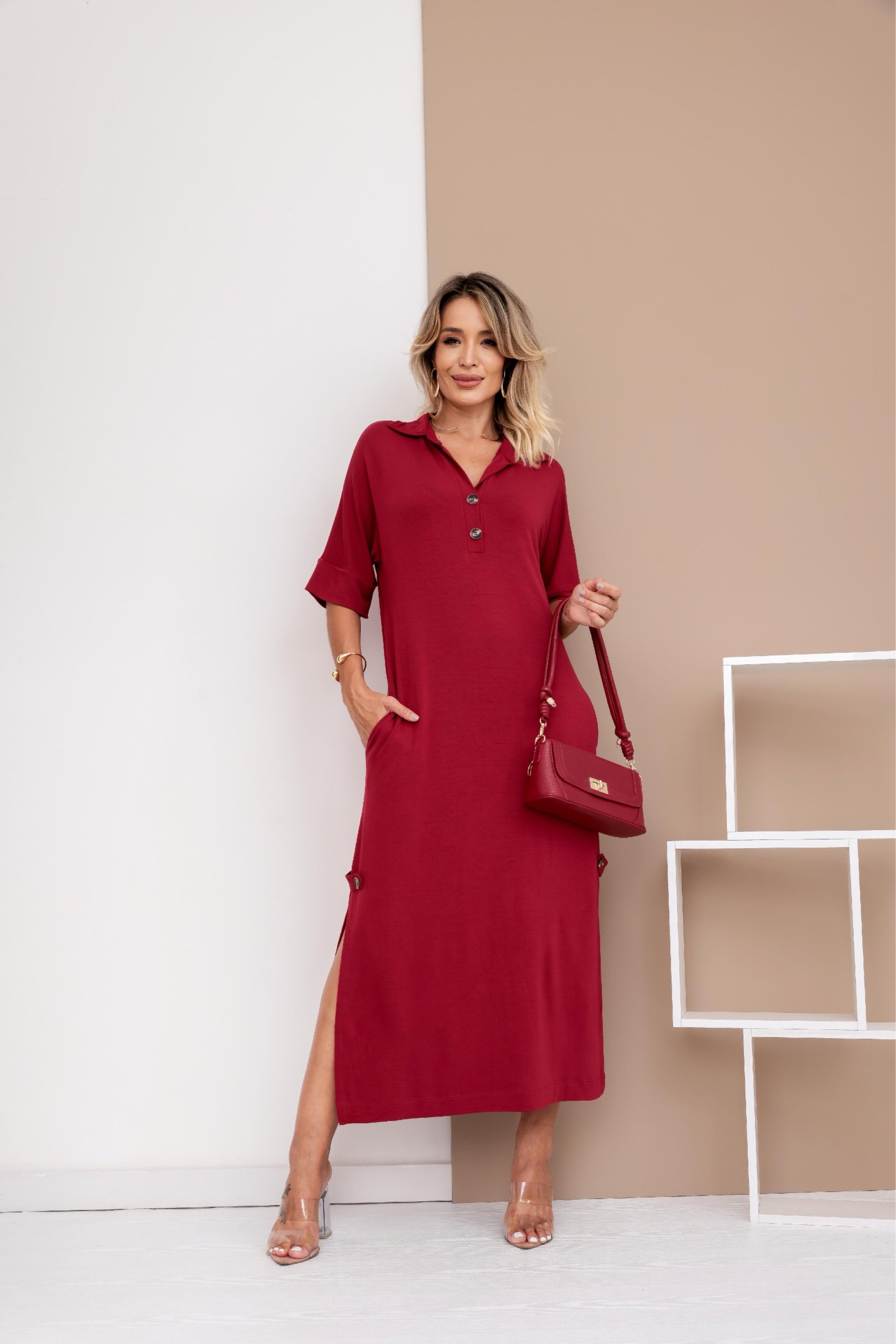 Vestido Japão - Marsala