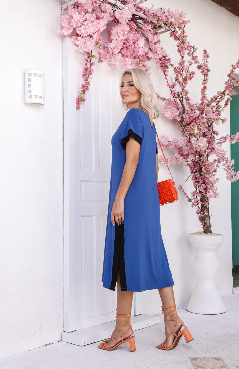 Vestido Macaé - Azul
