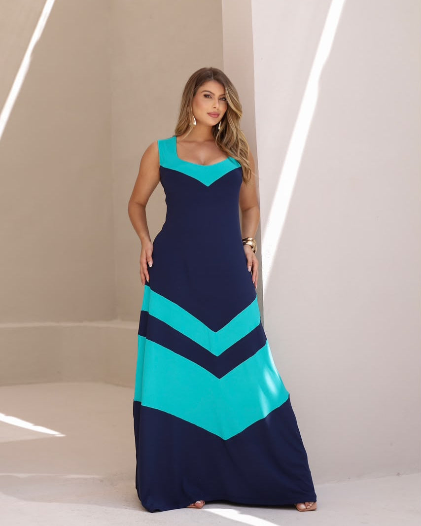 Vestido Sinclair - Azul Marinho