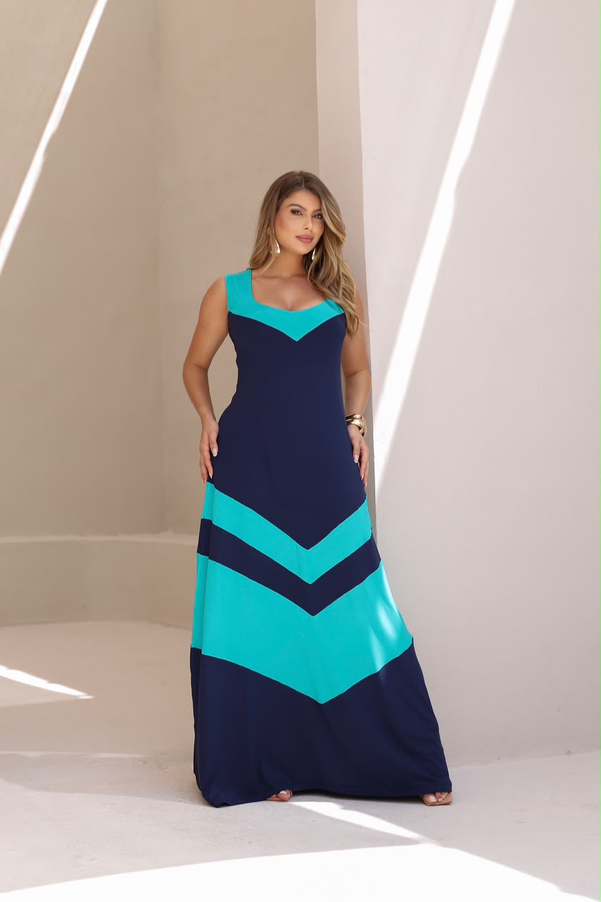 Vestido Sinclair - Azul Marinho