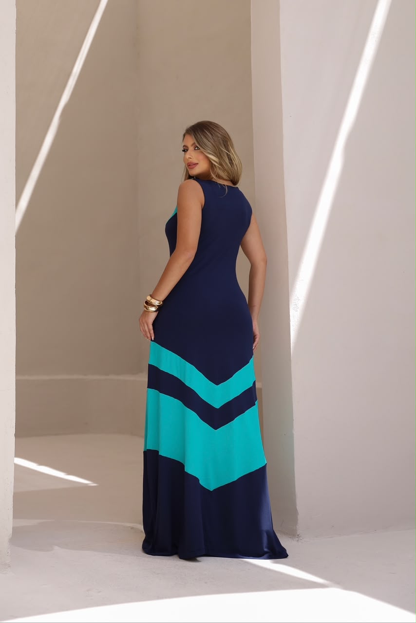 Vestido Sinclair - Azul Marinho