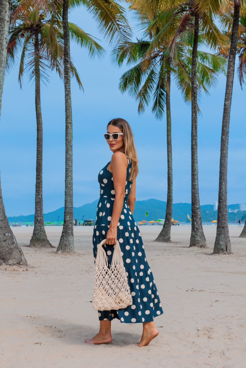 Vestido Serena - Azul Marinho