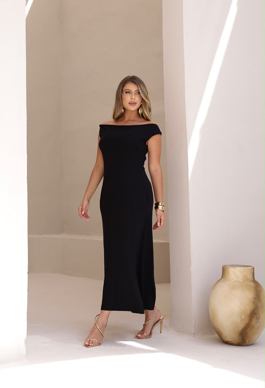 Vestido Stars - Preto