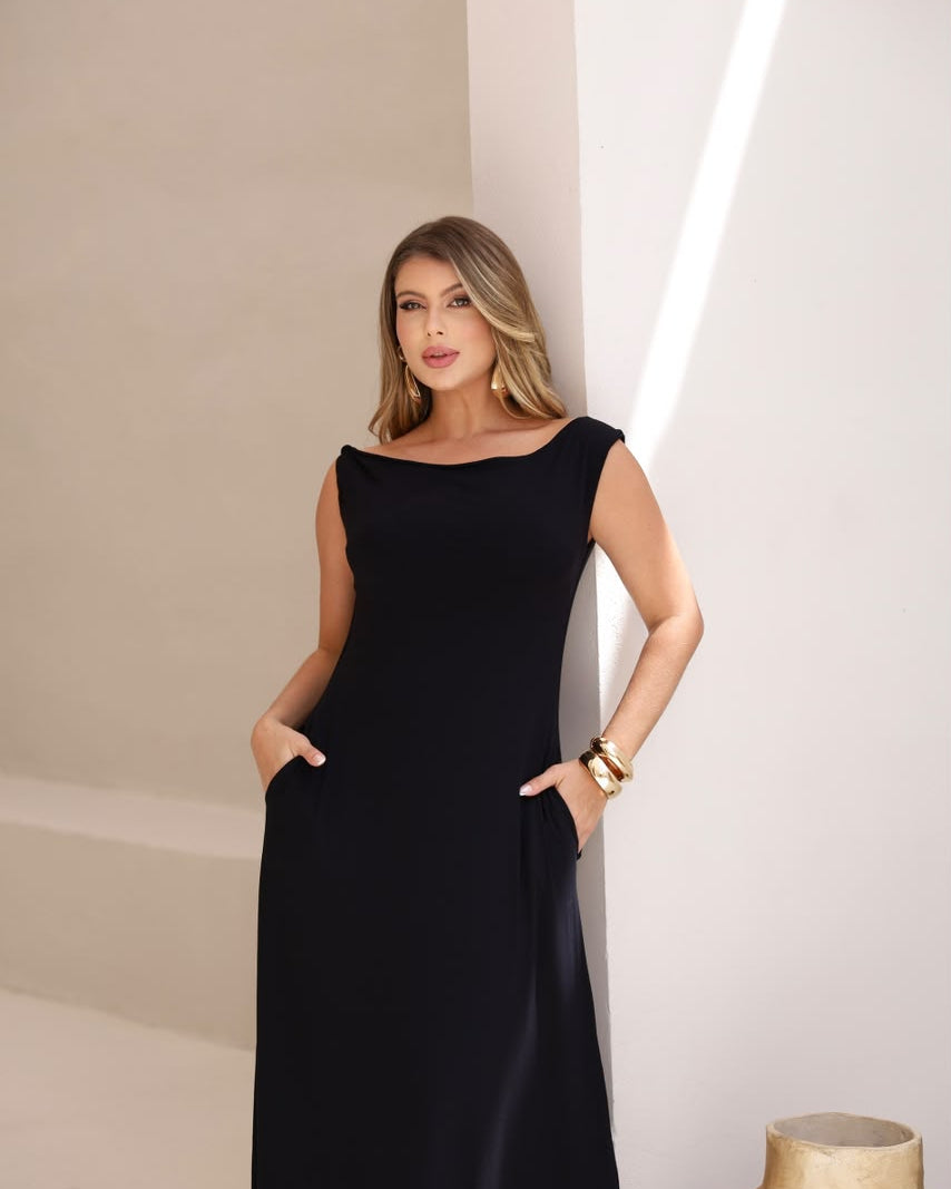 Vestido Stars - Preto