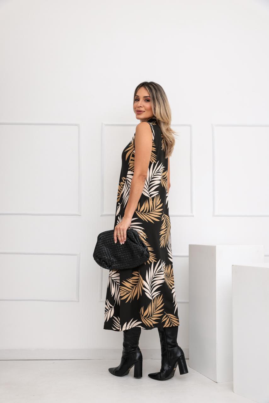 Vestido Voyage - Estampado Folhagem