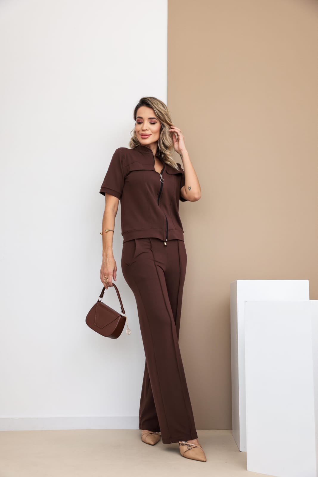 Conjunto Dublin - Marrom