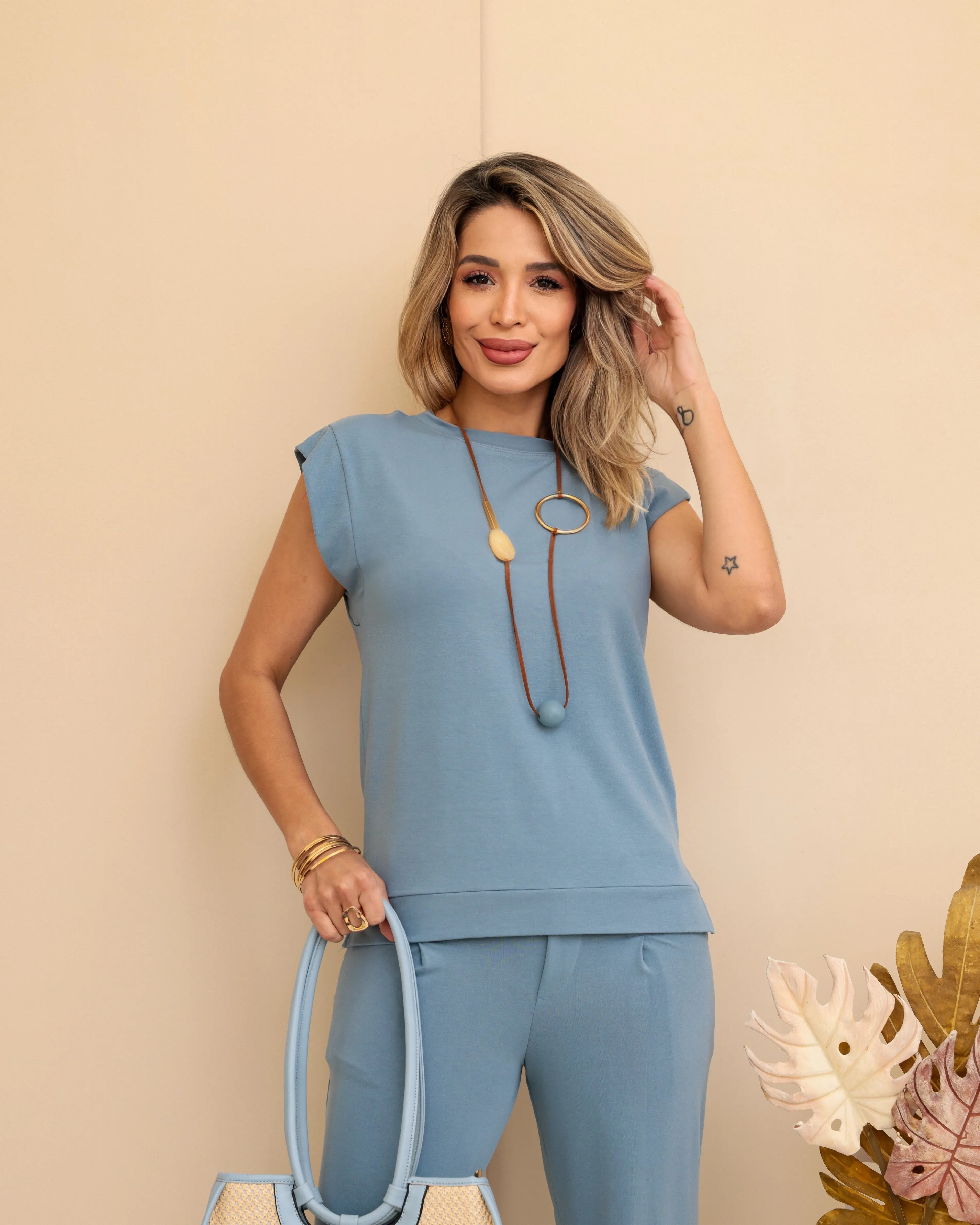 Conjunto Casual - Azul Jeans