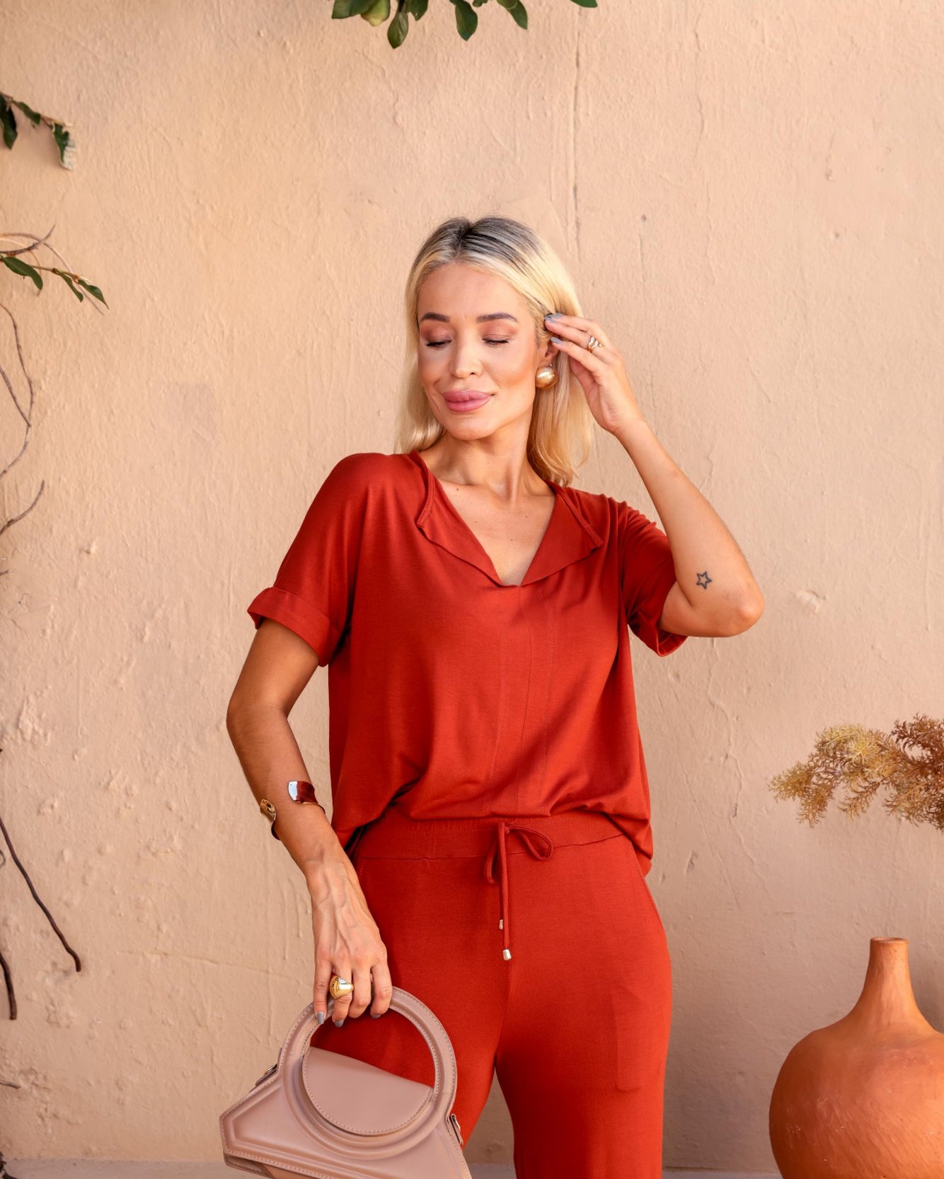 Conjunto Dalla Comfy - Terra Cota