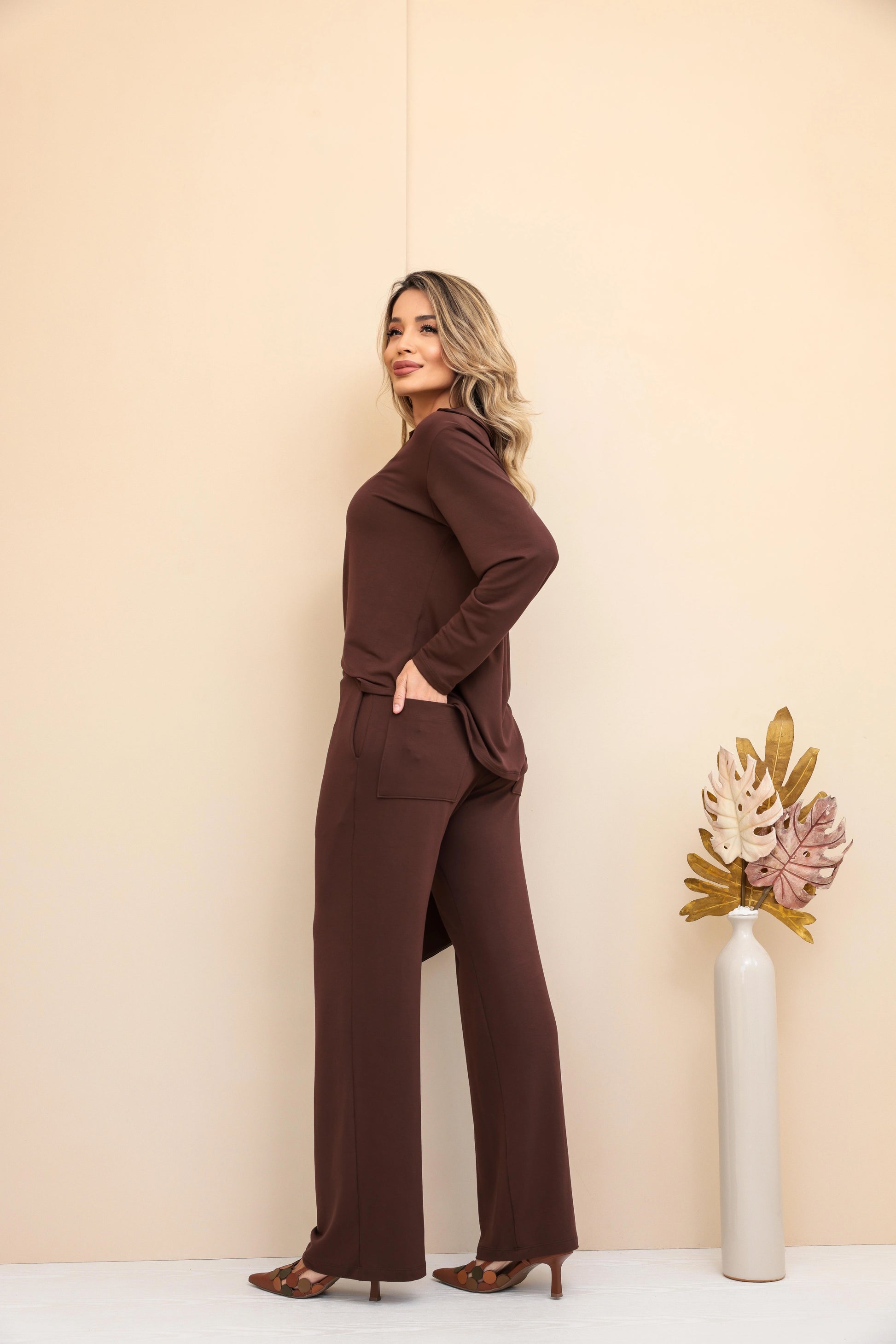 Conjunto Luminous- Marrom