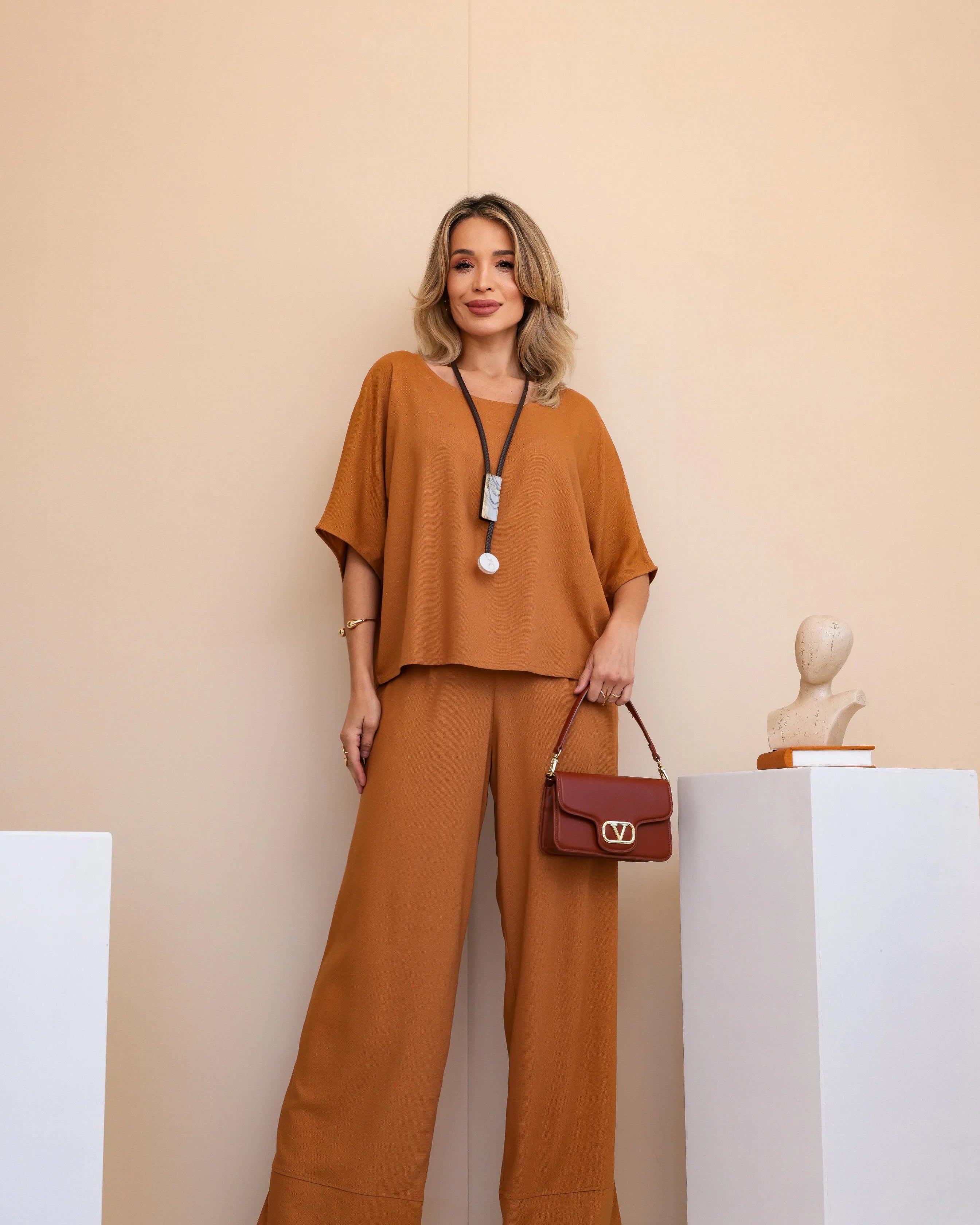 Conjunto Lys - Caramelo