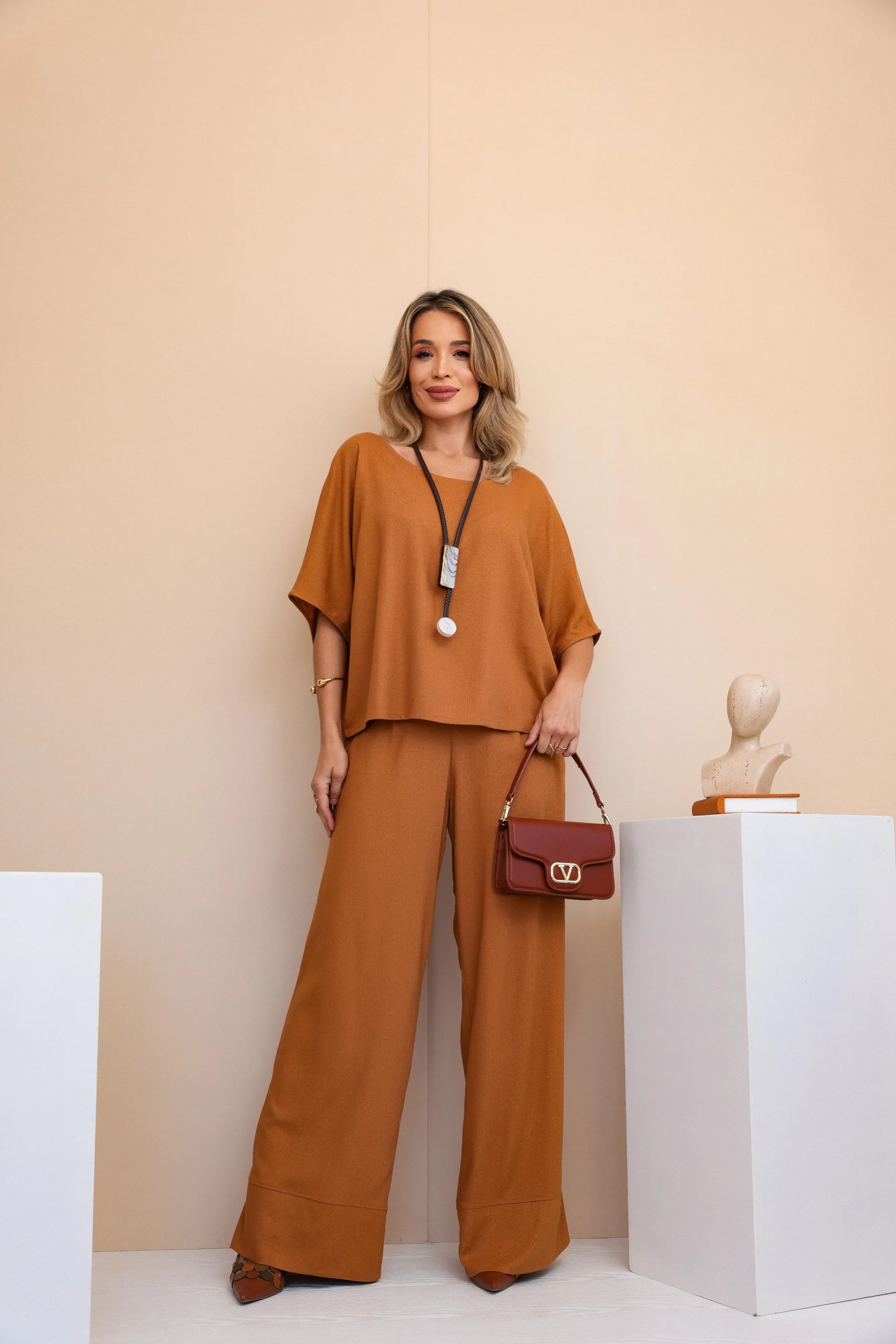 Conjunto Lys - Caramelo