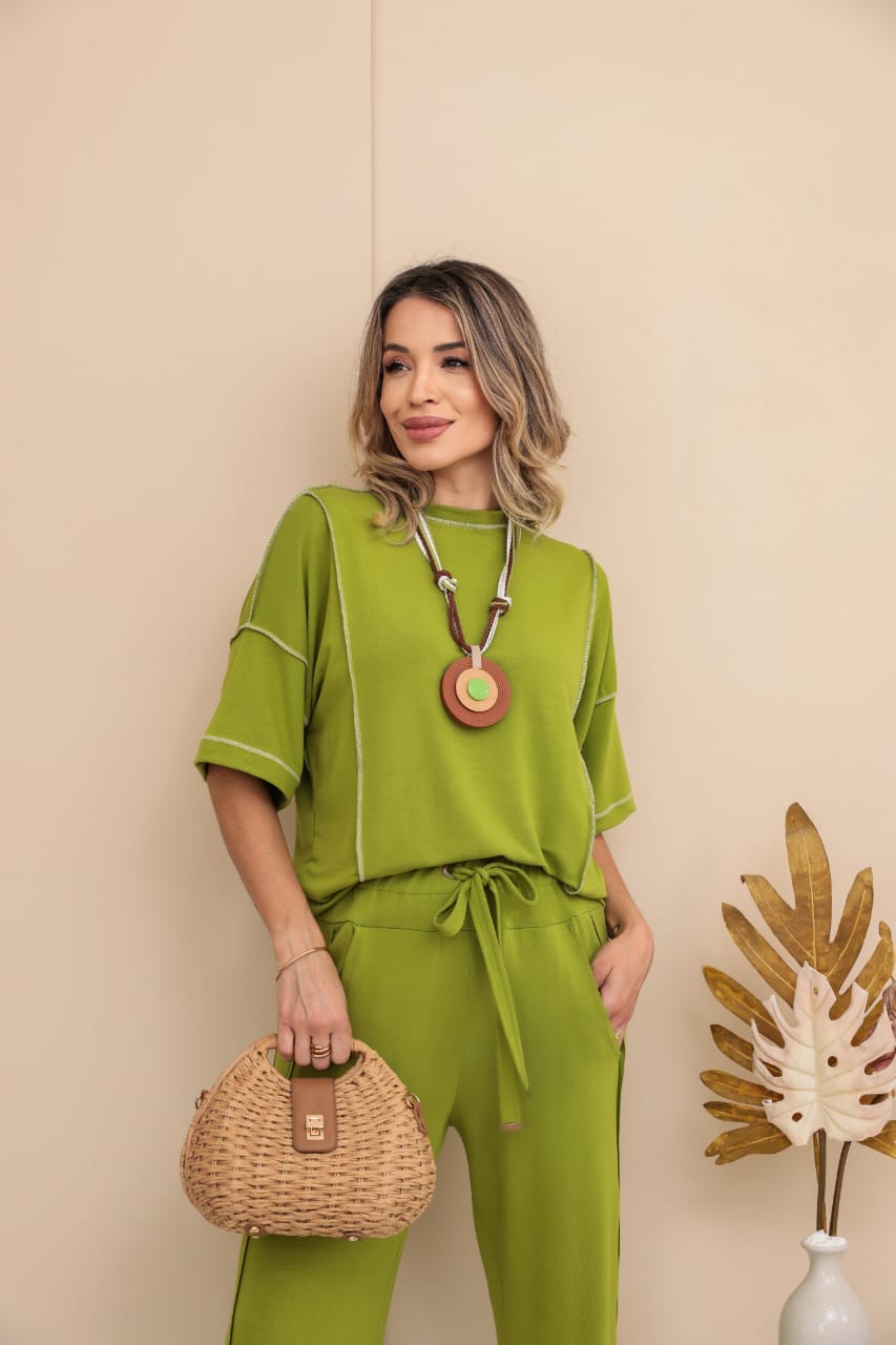 Conjunto Mexicano - Verde Folha