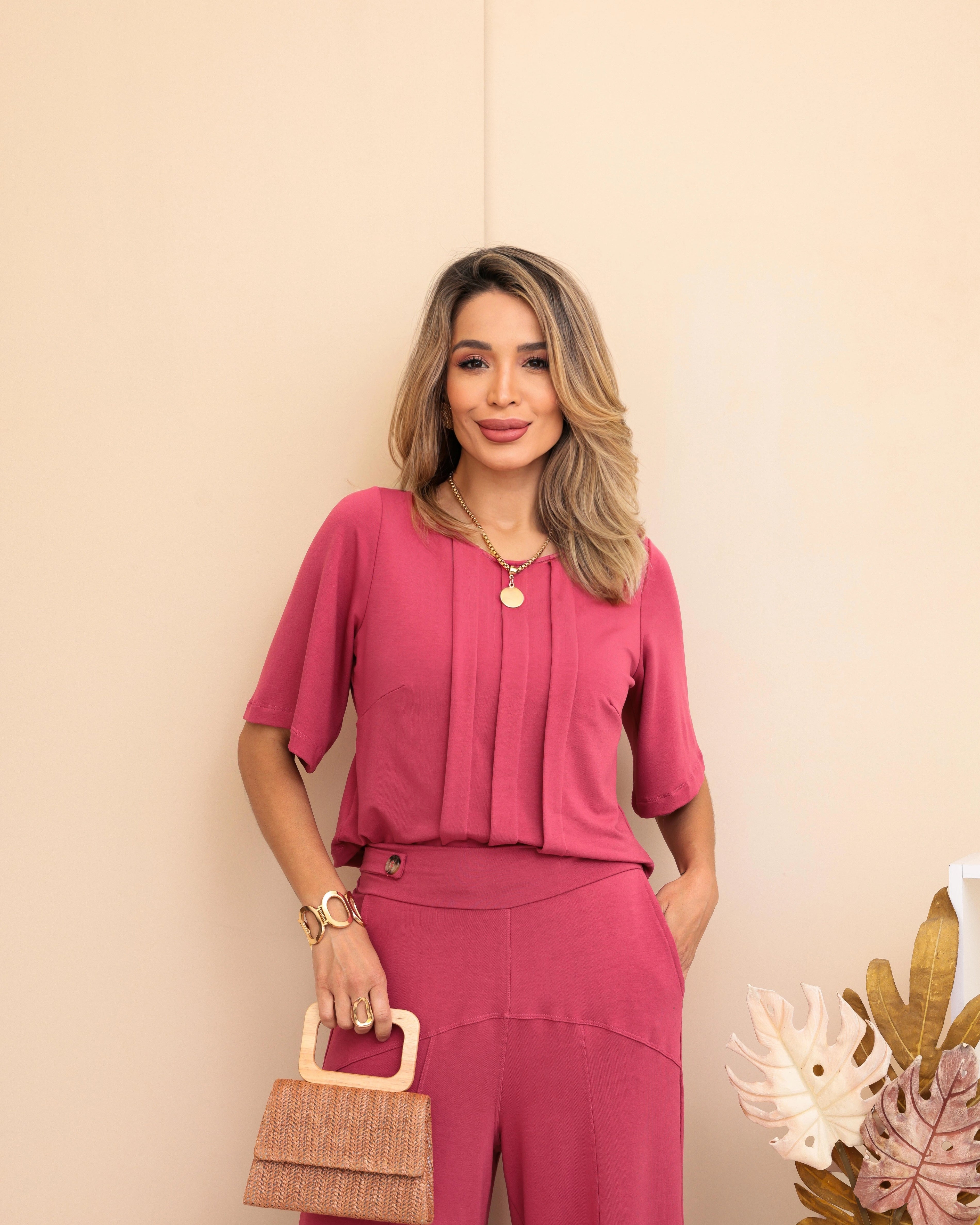 Conjunto Nômade - Rosa
