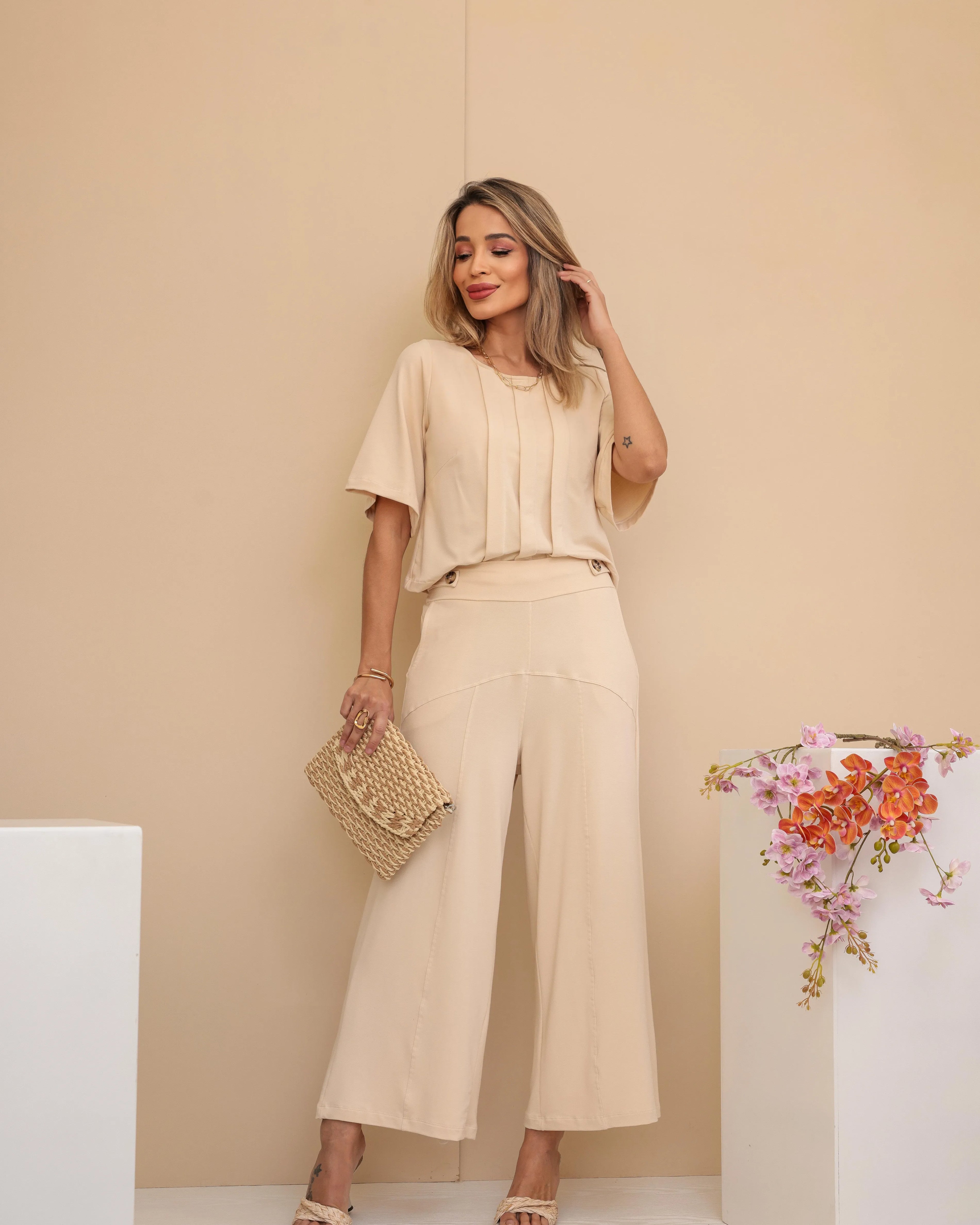 Conjunto Nômade - Bege