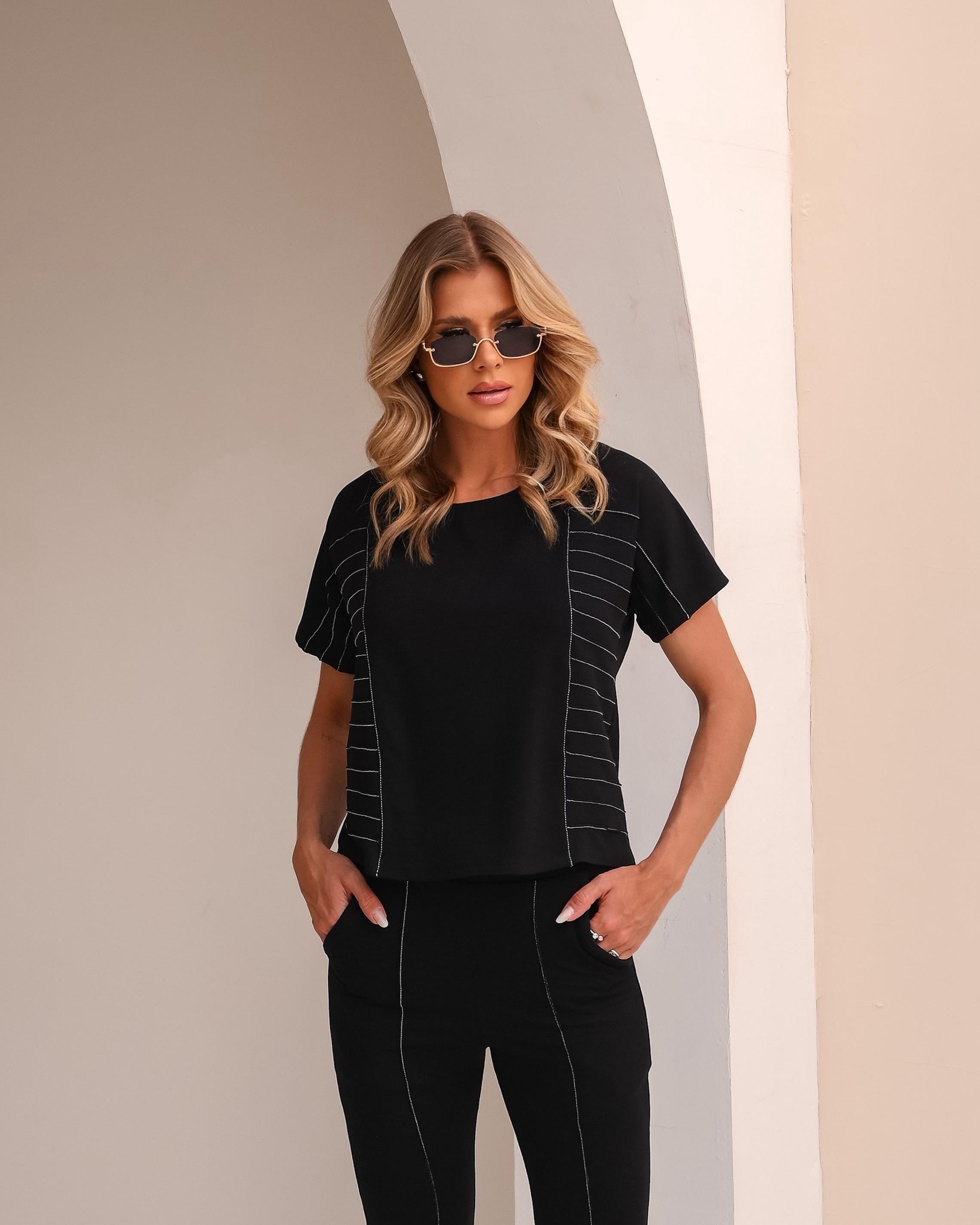 Conjunto Quartzo - Preto