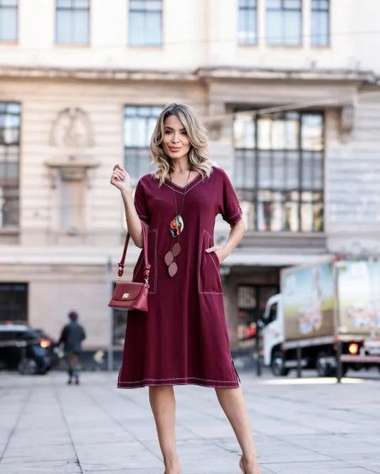 Vestido Roma - Marsala