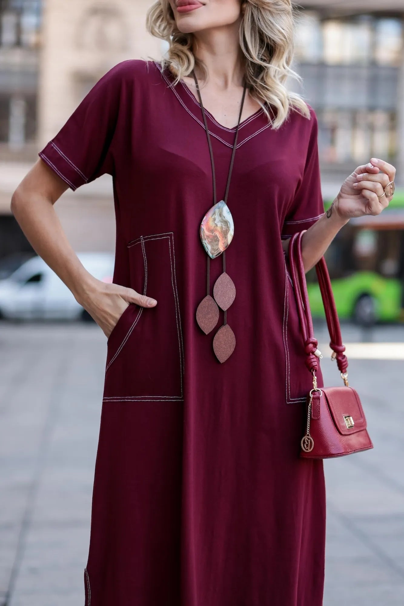 Vestido Roma - Marsala