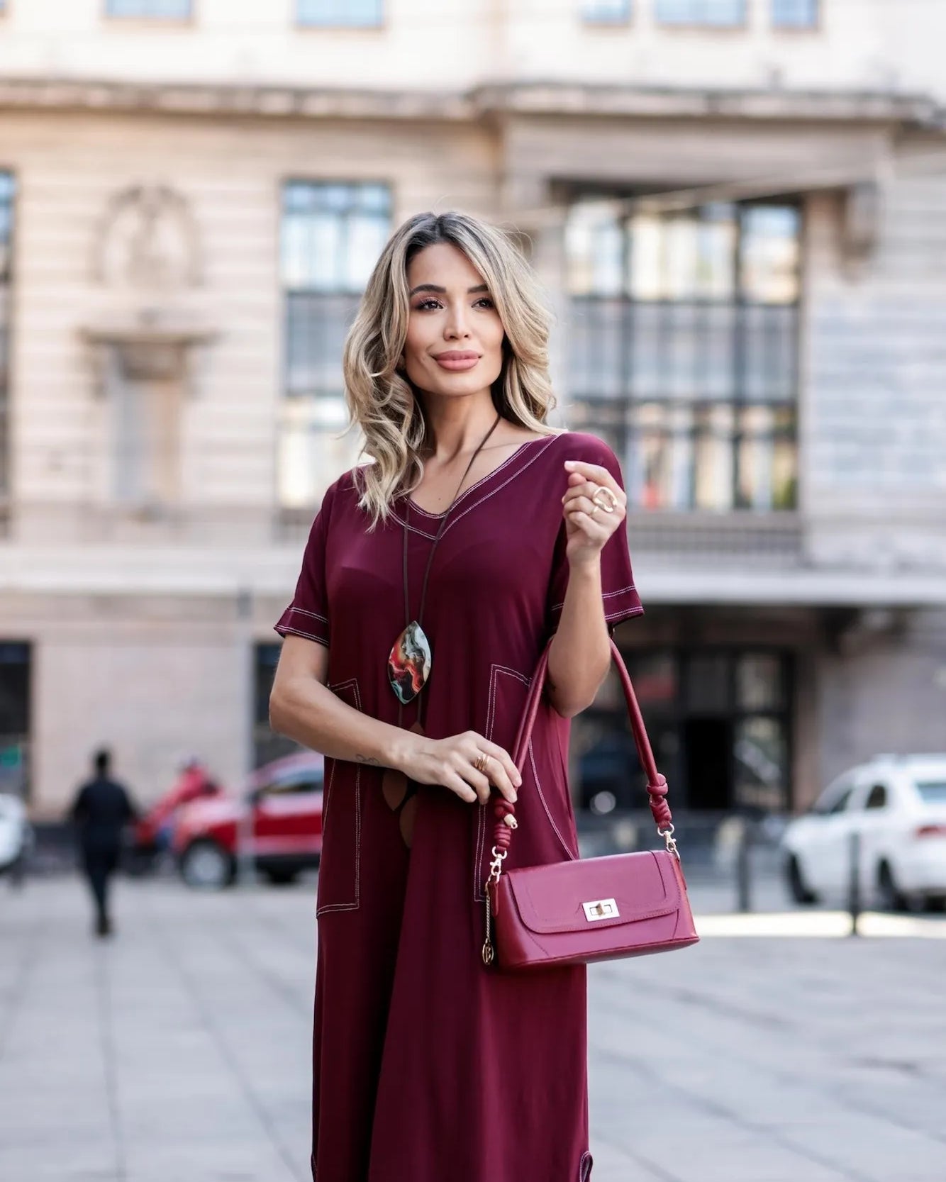 Vestido Roma - Marsala