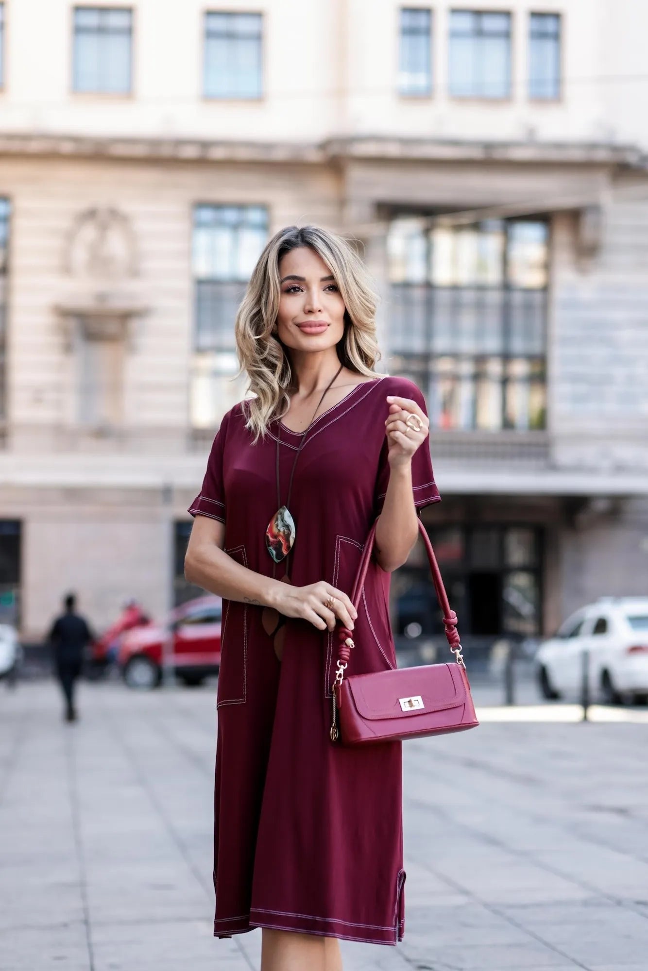 Vestido Roma - Marsala