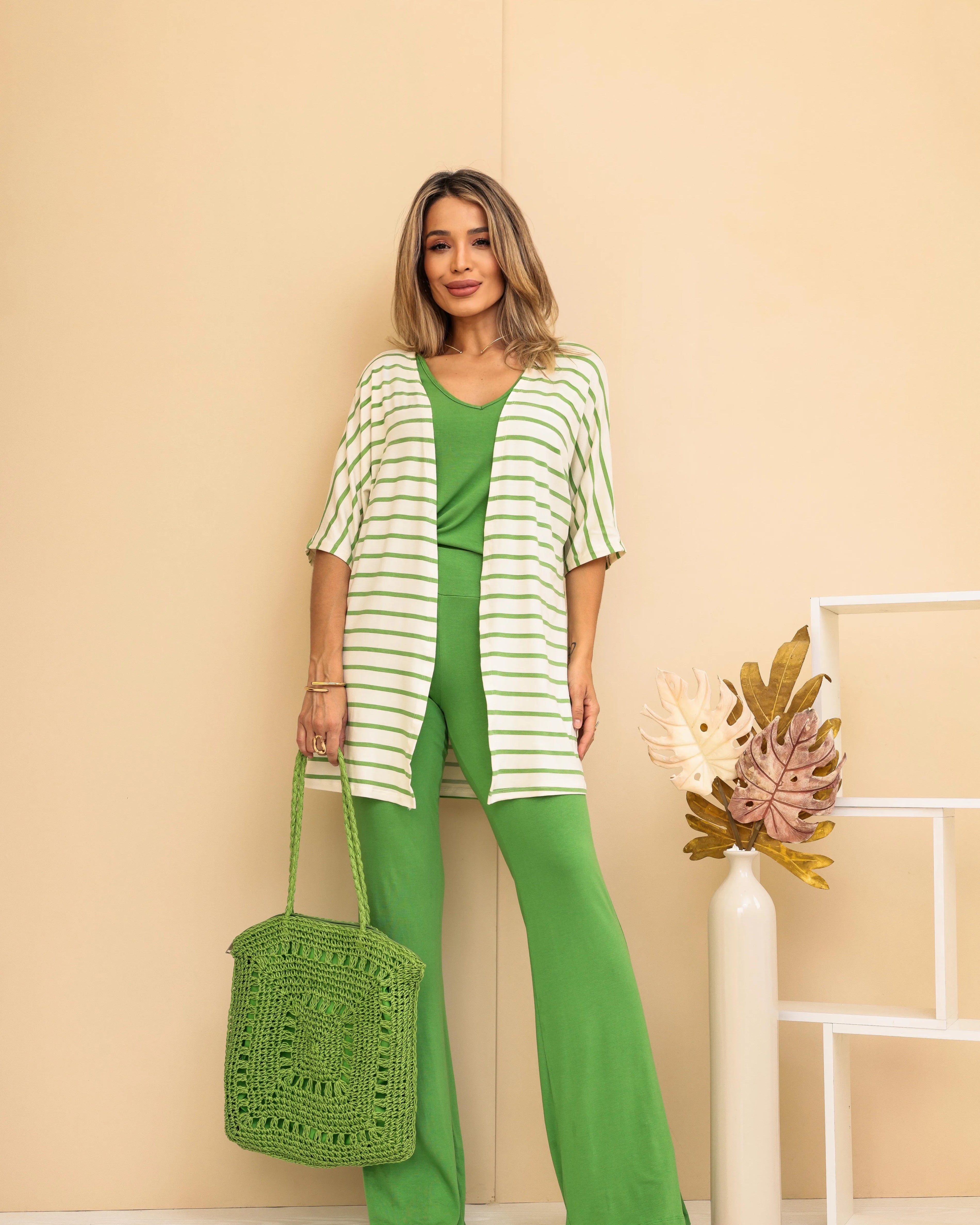 Conjunto Santorine - Verde Bandeira