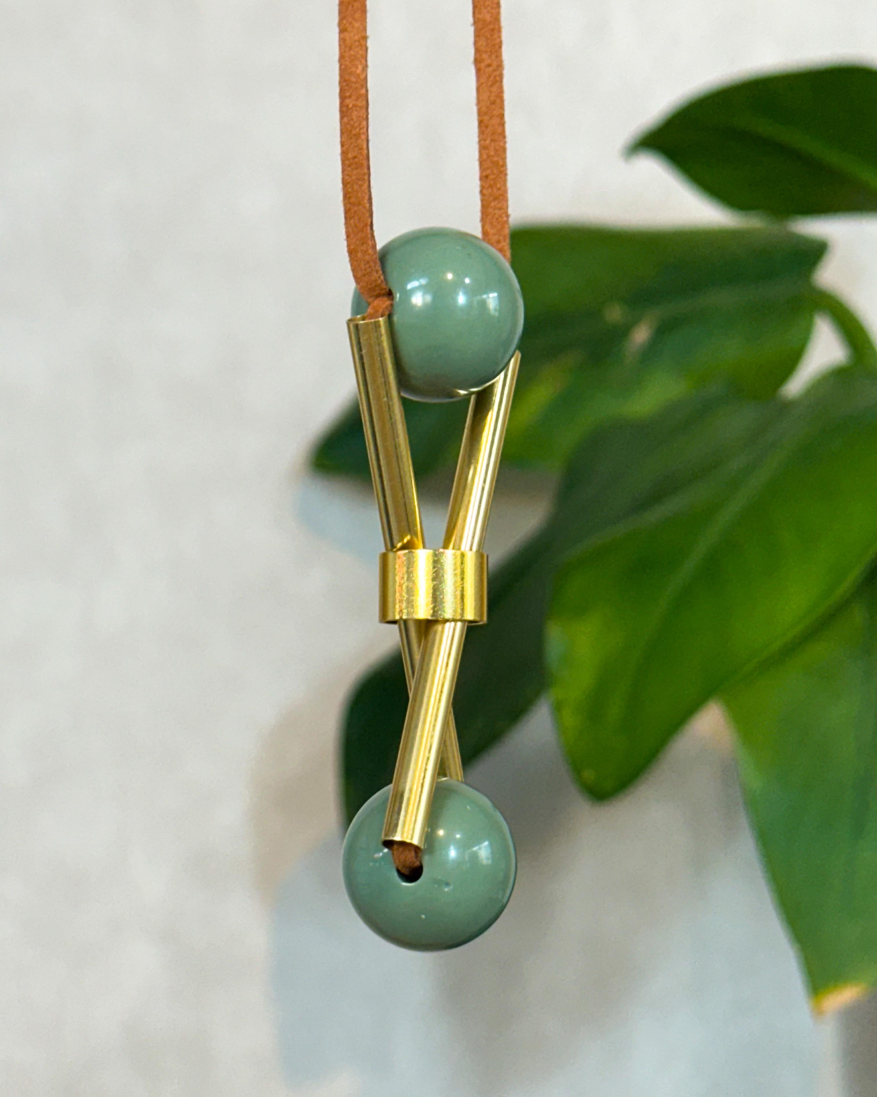 Colar luxor - Verde Oliva