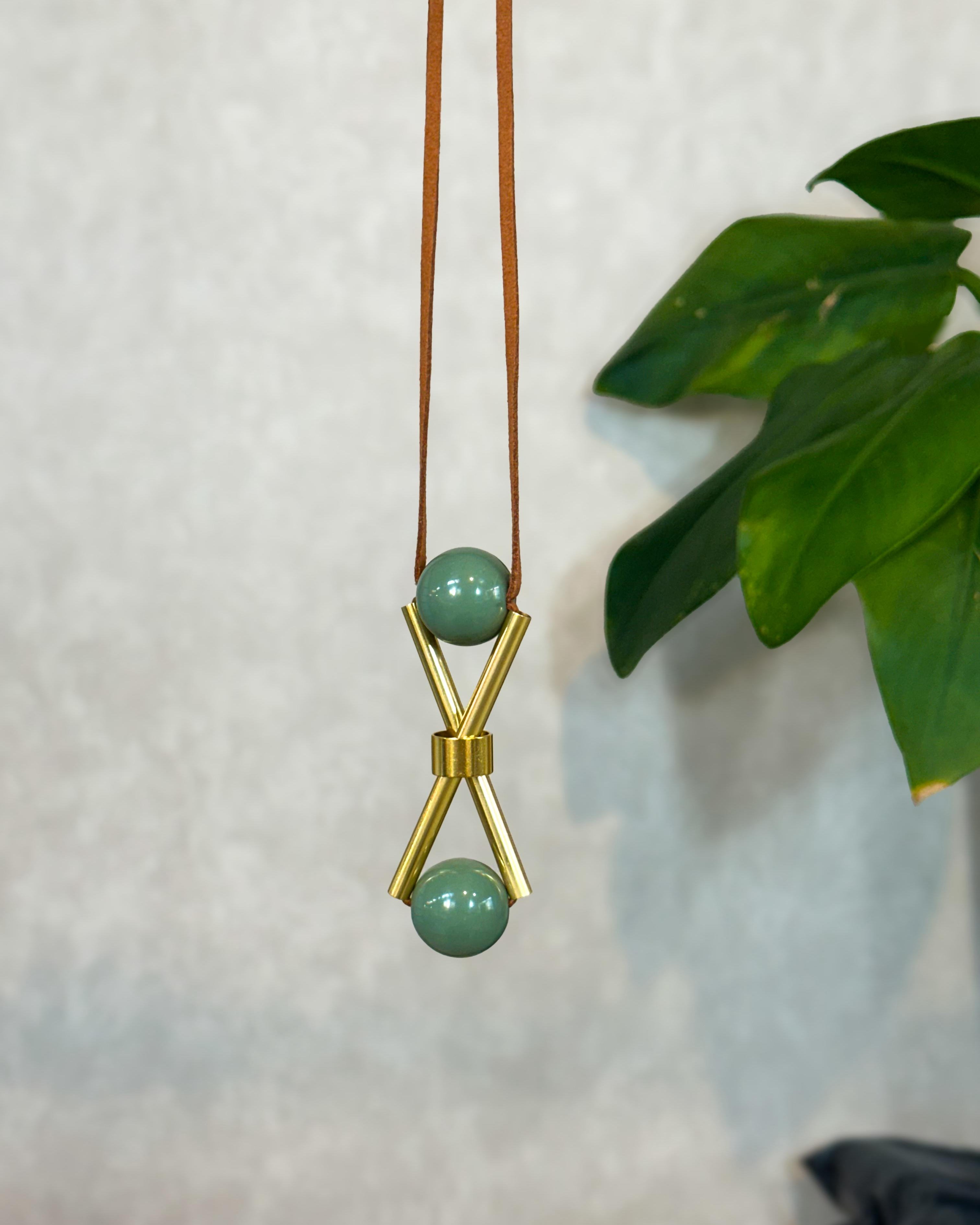 Colar luxor - Verde Oliva