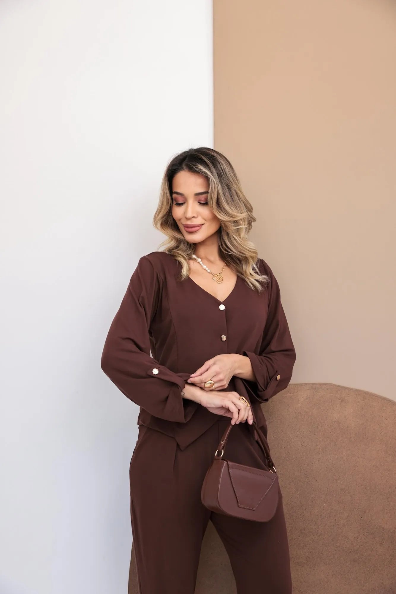 Conjunto Alaska - Marrom