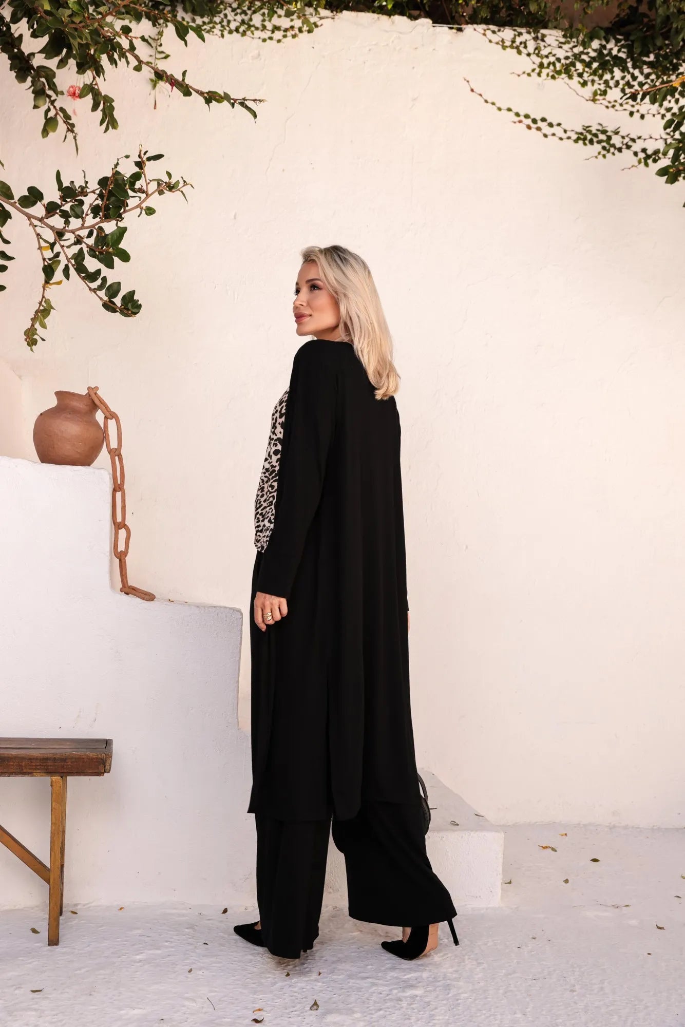 Conjunto Amalfi - Preto Regata Onça