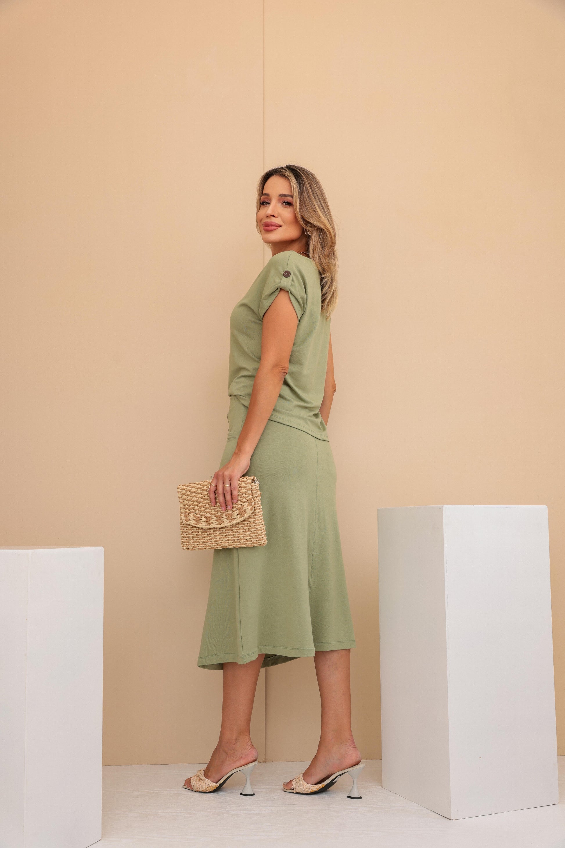 Conjunto Ambience - Verde Oliva
