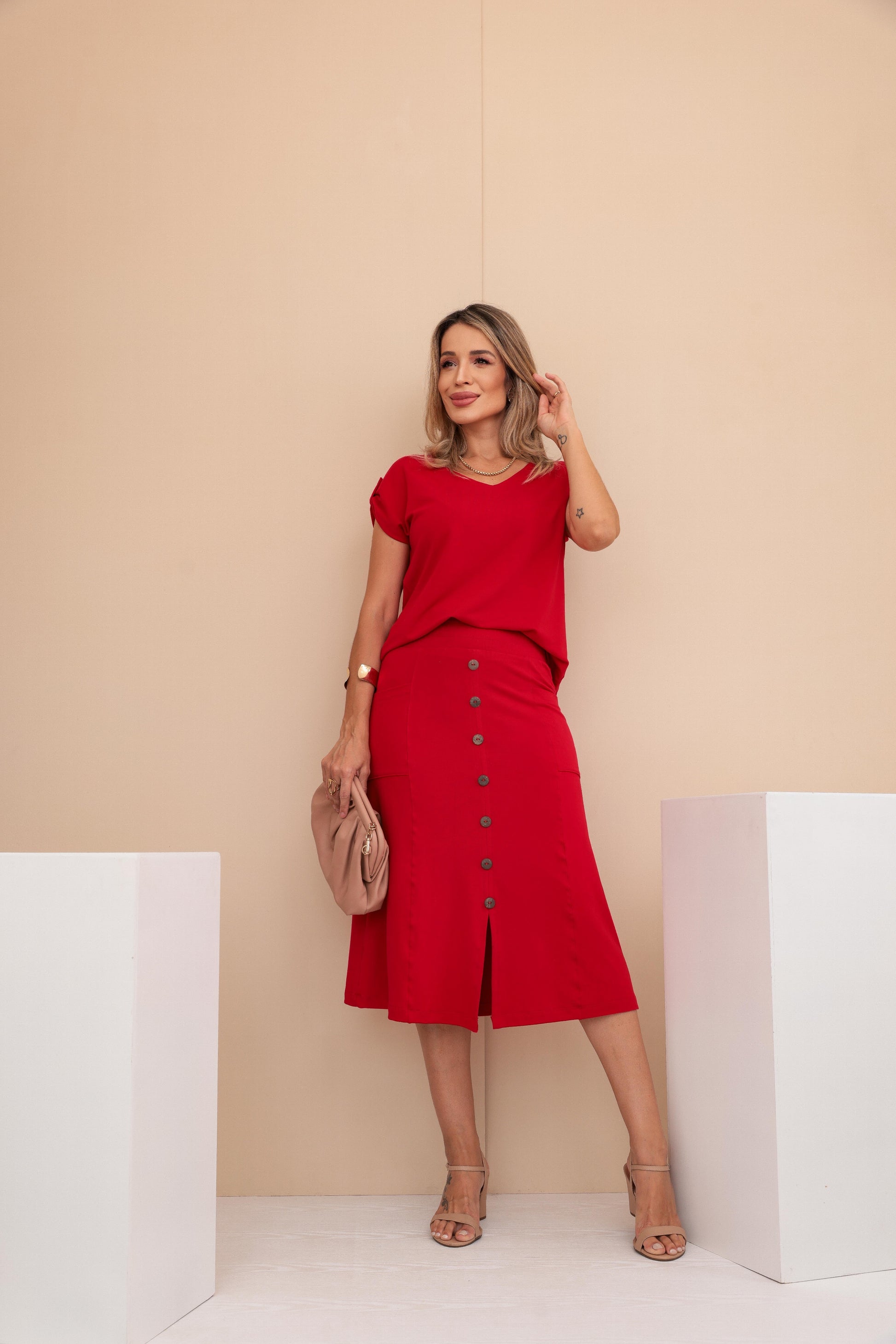 Conjunto Ambience - Vermelho