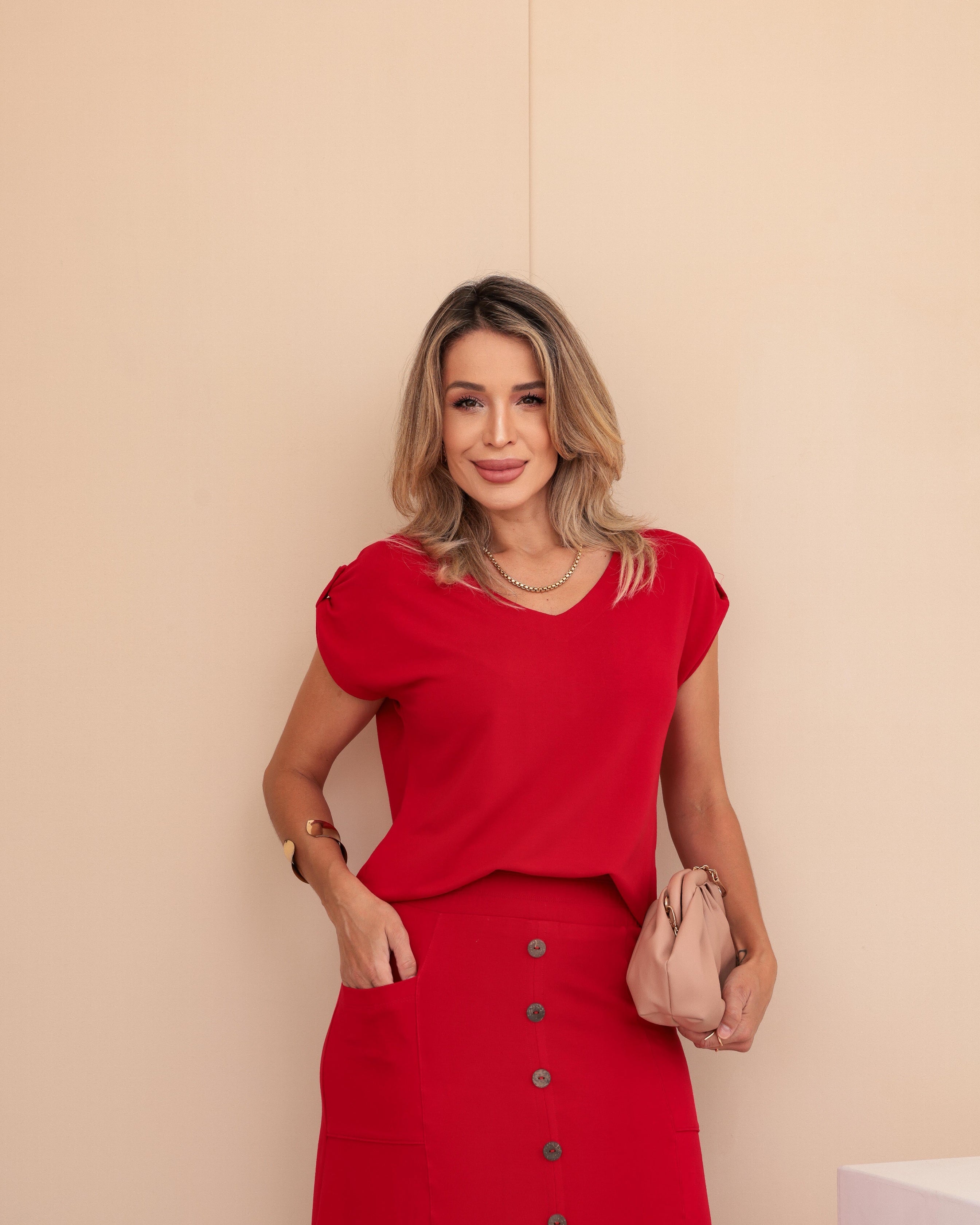 Conjunto Ambience - Vermelho