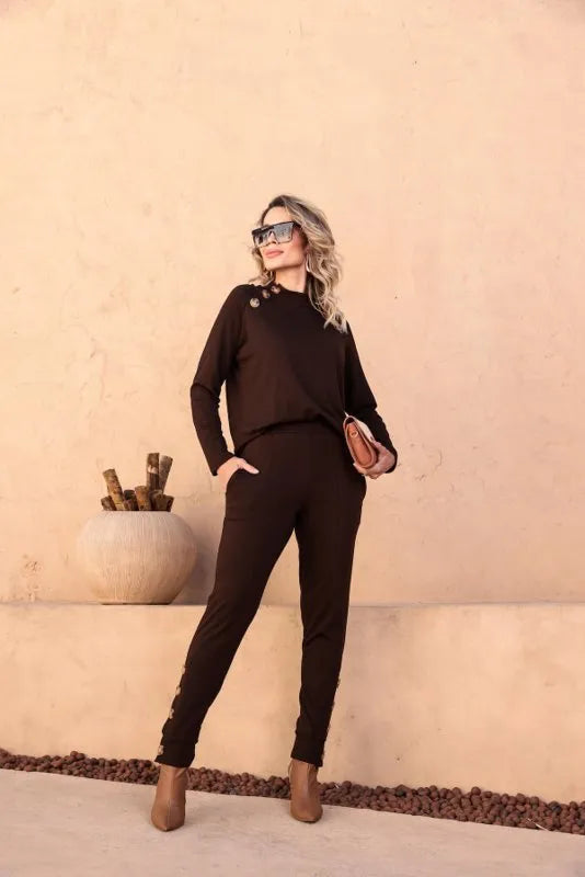 Conjunto Astralis - Marrom