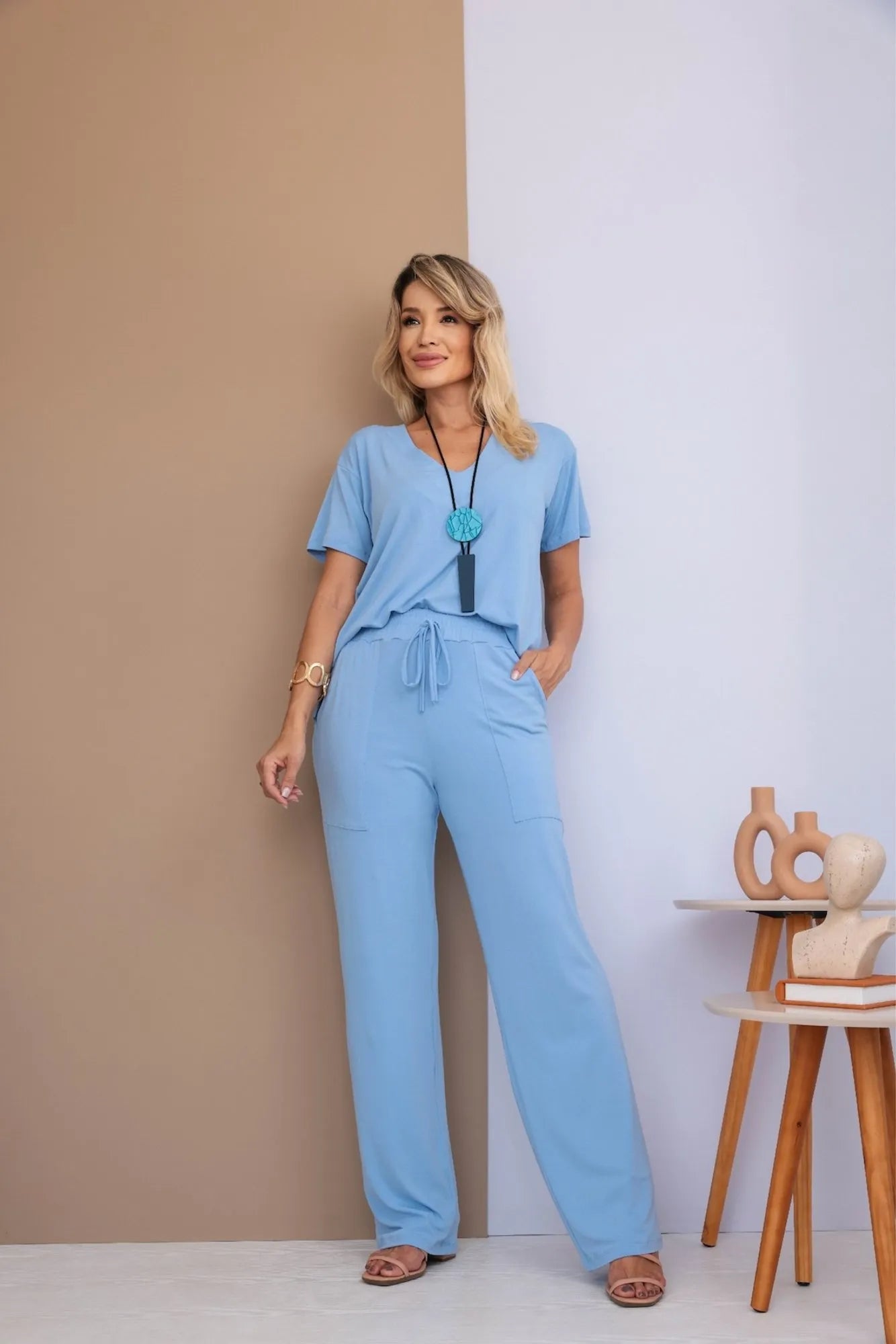 Conjunto Mega Confort - Azul Céu