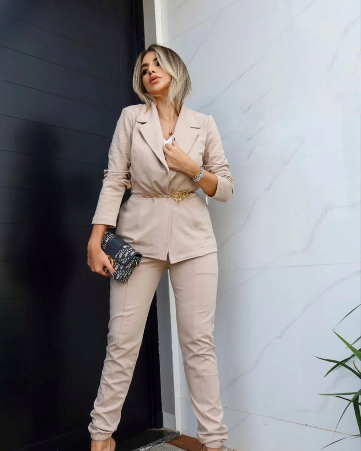 Conjunto Blazer - Nude