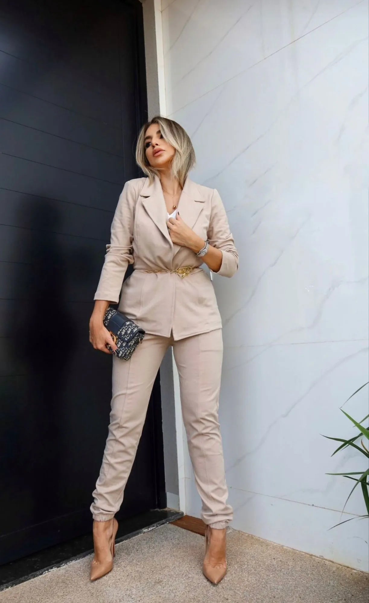 Conjunto Blazer - Nude
