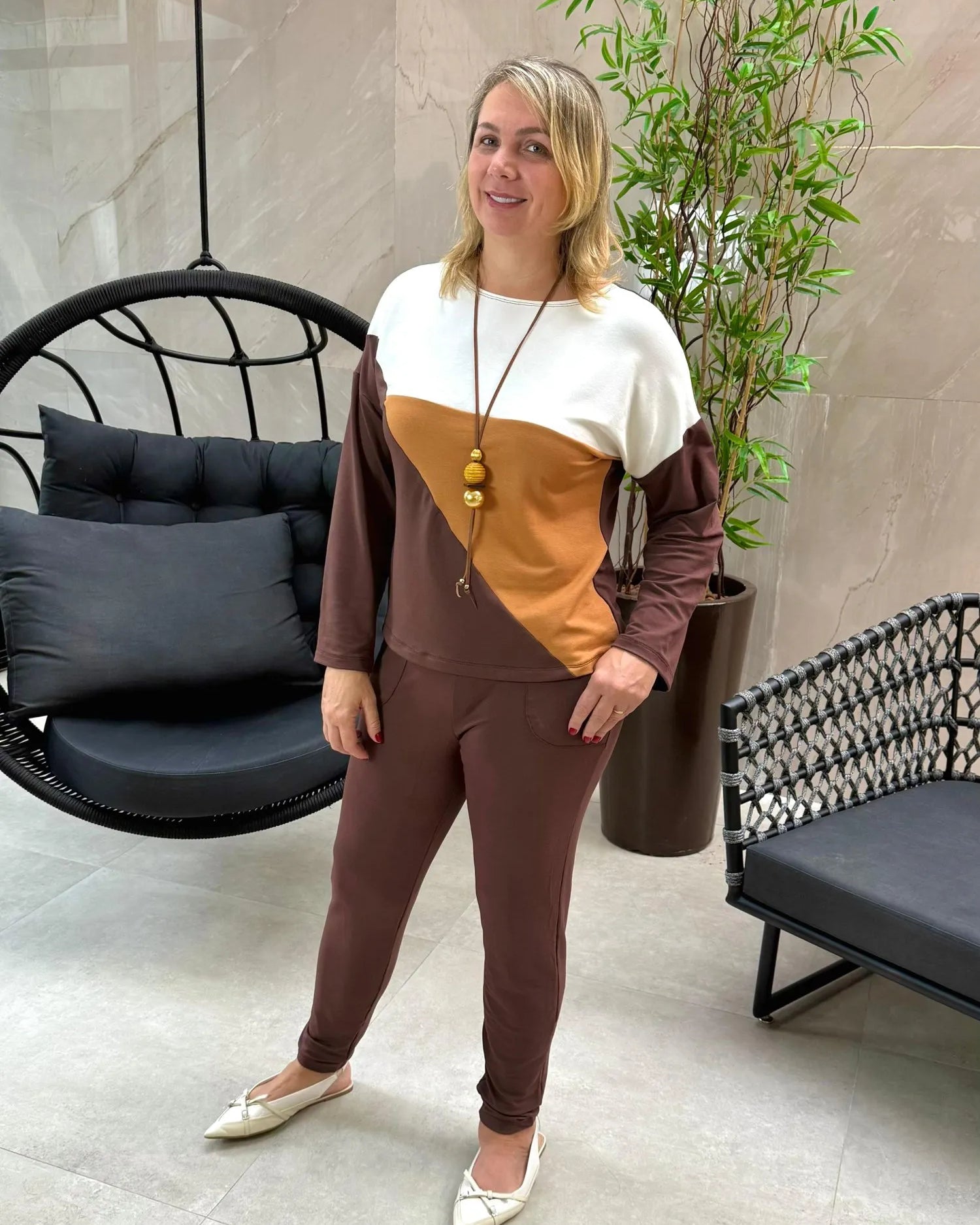 Conjunto Boss - Marrom